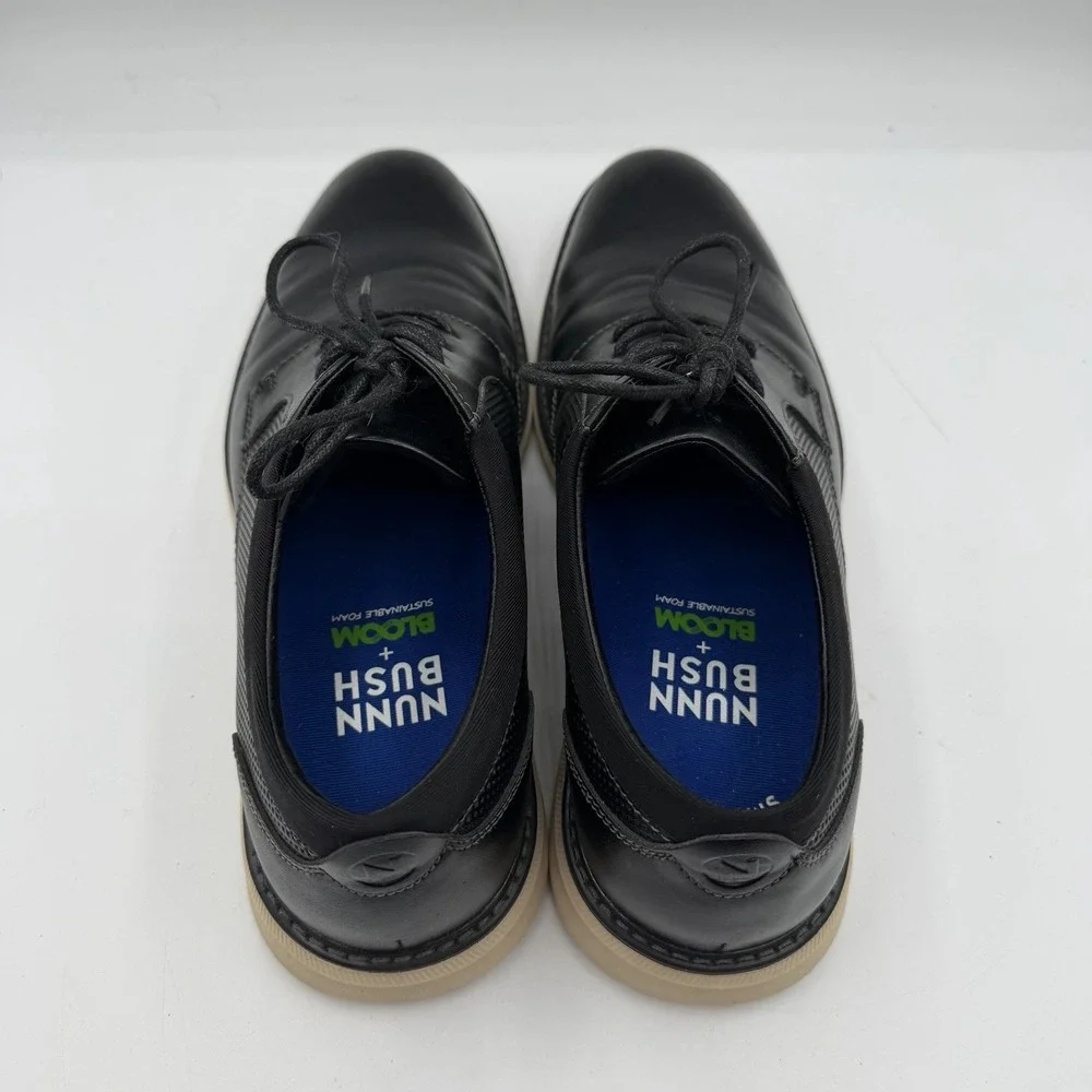 Nunn Bush Chase Oxford Shoes Mens 8.5 M Black Plain‎ Toe Dress Lightweight KORE